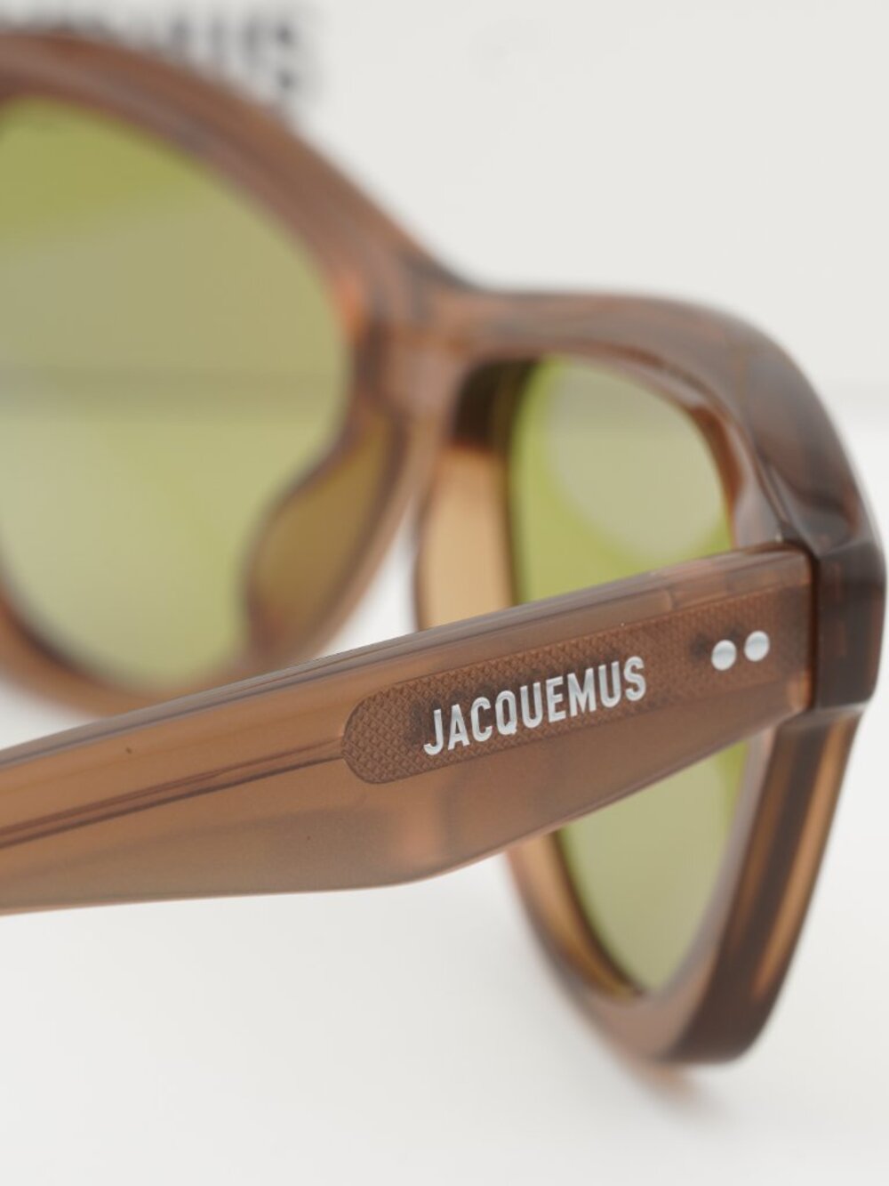 Jacquemus PALMIER JAC/59 C2 Cat Eye Sunglasses - Brown / Green - Picture 10 of 11